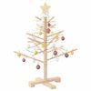 vidaXL Albero di Natale in legno Naturale 75 cm Legno di pino massello