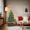vidaXL Collare per Albero di Natale Nero 75 x 75 x 25 cm
