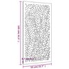 vidaXL Decorazione Muro da Giardino 105x55 cm Foglia Acciaio Corten