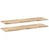vidaXL Mensole da Parete 2 pz 140x40x2 cm Legno Acacia Non Trattato