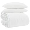 vidaXL Set di Piumoni con cuscino 3 pz Bianco Piuma d'anatra