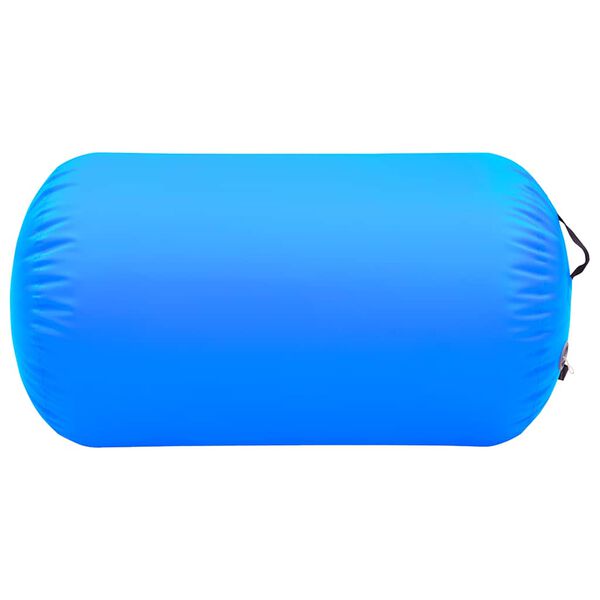 vidaXL Rullo da Ginnastica Gonfiabile con Pompa 100x60 cm in PVC Blu