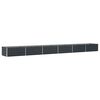 vidaXL Fioriera Antracite 600 x 80 x 45 cm Acciaio