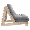 vidaXL Divano Letto Futon con Materasso 100x206x11 Legno Massello Pino