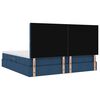 vidaXL Letto con contenitore e LED con led Blu 200 x 200 cm Poliestere