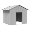 vidaXL Casetta per Cani con Tetto 131x101x102 cm Acciaio Zincato
