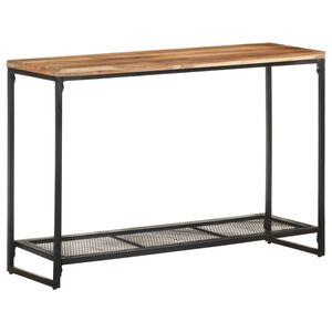 vidaXL Tavolo Consolle 110x35x75 cm in Legno Massello di Acacia