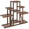 vidaXL Portafiori 110x25x96 cm in Legno Massello di Abete