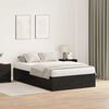 vidaXL Struttura letto con contenitore Rovere Nero 120 x 190 cm