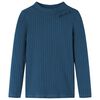 vidaXL Maglietta per Bambini a Maniche Lunghe a Costine Blu Marino 140