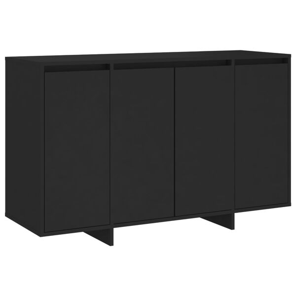 vidaXL Credenza Nera 120x41x75 cm in Truciolato