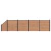 vidaXL Pannello di Recinzione 5 pcs WPC e Alluminio Marrone