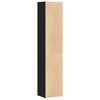 vidaXL Armadio per Libri Rovere Nero 36 x 30 x 171 cm