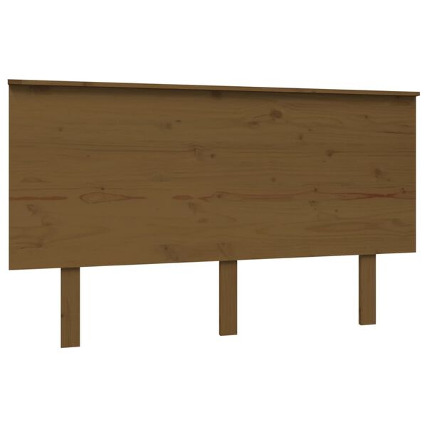 vidaXL Testiera per Letto ambra 139x6x82,5cm in Legno Massello di Pino