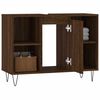 vidaXL Armadietto Bagno Rovere Marrone 80x33x60cm in Legno Multistrato