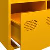 vidaXL Credenza Giallo Senape 101,5x39x73,5 cm Acciaio Laminato Freddo