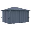 vidaXL Gazebo con Tenda 400 x 300 cm Antracite in Alluminio