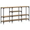 vidaXL Tavolo consolle rovere artigianale 160 x 29 x 80 cm