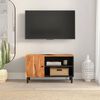 vidaXL Mobile Porta TV 80x33x46 cm in Legno Massello di Acacia