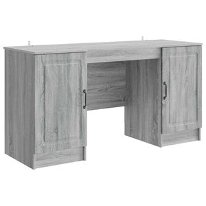 vidaXL Scrivania Grigio Sonoma 142,5 x 50 x 75 cm Legno ingegnerizzato