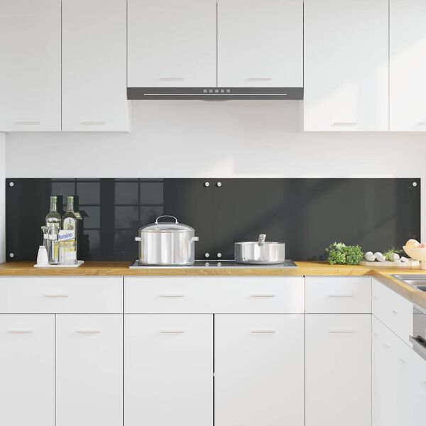 vidaXL Rivestimento da Cucina 2 pcs Grigio scuro 100 x 40 cm