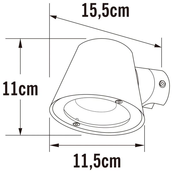 KONSTSMIDE Lampada da Parete Trieste Zincata