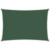 vidaXL Parasole a Vela Oxford Rettangolare 3x5 m Verde Scuro