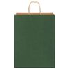 vidaXL Sacchetti di Carta 50 pz con Manici Verdi 32x12x42 cm