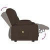 vidaXL Divano Massaggiante 2 Posti e Portabicchieri Marrone Similpelle