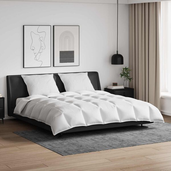 vidaXL Set di Piumoni con cuscino 3 pcs Bianco Piuma d'anatra