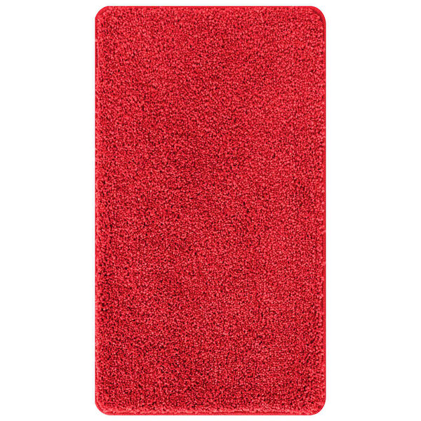 vidaXL Tappetino da bagno antiscivolo Rosso 70 x 120 cm PP