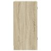 vidaXL Mobile con Ante in Vetro Rovere Sonoma 35x37x75,5 cm