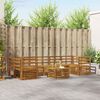 vidaXL Set divani 8 pcs Naturale Legno di Acacia Massello