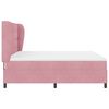 vidaXL Letto a molle con materasso Rosa 200 x 180 cm Velluto