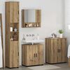 vidaXL Set di mobili per il bagno con porta 4 pcs Rovere artigianale