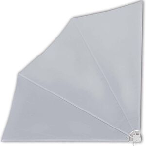 vidaXL Tenda Laterale per Balcone Pieghevole Grigia 140x140 cm