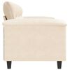 vidaXL Divano a 3 Posti Beige 180 cm in Tessuto Microfibra