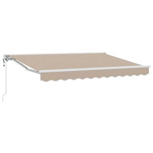vidaXL Struttura della tenda Beige 350 x 200 cm