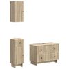vidaXL Set di armadietti da bagno in 3 pezzi EDE Rovere Sonoma
