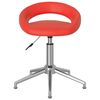 vidaXL Sedie da Pranzo Girevoli 2 pz Rosse in Similpelle