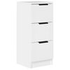 vidaXL Credenza Bianca 30x30x70 cm in Legno Multistrato