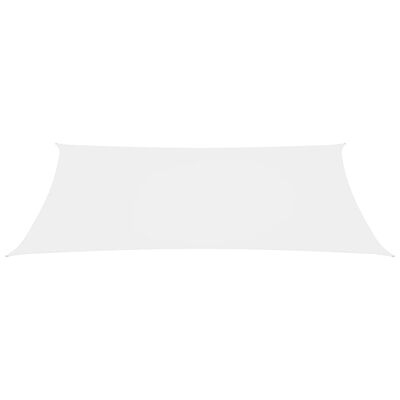 vidaXL Parasole a Vela Oxford Rettangolare 2x5 m Bianco