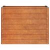 vidaXL Letto Rialzato da Giardino Ruggine 100x40x77 cm Acciaio Corten