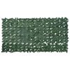 vidaXL Paravento da Balcone con Foglie Verde Scuro 200x100 cm