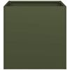 vidaXL Fioriera Verde Oliva 40x40x40 cm in Acciaio Laminato a Freddo