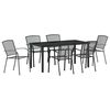 vidaXL Set da Pranzo per Giardino 7 pcs Antracite