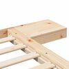 vidaXL Struttura del letto Marrone 150 x 200 cm legno