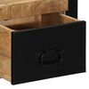 vidaXL Comodini 2 pz 40x35x25 cm in Legno Massello di Mango Grezzo