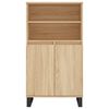 vidaXL Credenza Rovere Sonoma 60x36x110 cm in Legno Multistrato