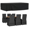 vidaXL Copertura per Mobili da Giardino Nera 315x180x74 cm 420D Oxford